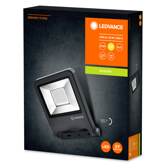 Naświetlacz Endura Flood 50W 3000K Szary Ledvance - Ledvance