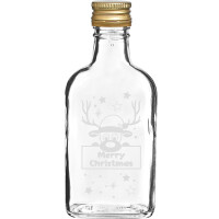 Butelka 200Ml Z Zakrętką, Nadruk Renifer 6Szt Browin - Browin
