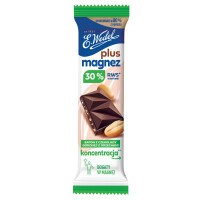 E.wedel Baton Plus Magnez Z Czekolady Gorzkiej Z Orzechami 24 G - Wedel