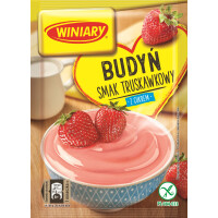 Winiary Budyń Z Cukrem Smak Truskawkowy 60G - Winiary