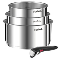 Tefal Ingenio Emotion 3 Stalowe Rondle Z Odpinaną Rączką L8964S44 - Tefal