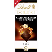 Lindt Excellence Dark Caramelised Hazelnut 100G - Excellence