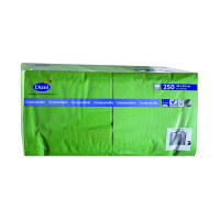 Duni Serwetki 3 Warstwowe 33X33 Cm Soczyście Zielony 250 Szt. - Duni
