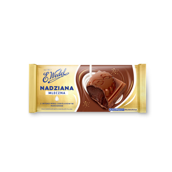 E. Wedel Czekolada Mleczna Z Czekoladowym Nadzieniem 100G - Wedel