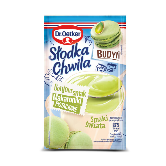 Dr. Oetker Słodka Chwila Budyń Smak Makaroniki Pistacjowe 43G - Dr. Oetker