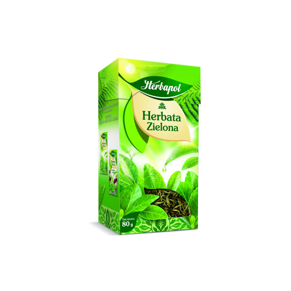 Herbapol - Herbata Zielona Liściasta - 80G - Herbapol