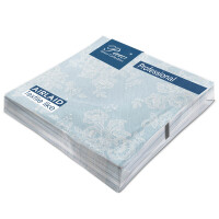 Serwetka Paw Professional Dinner Soft Lace (Light Blue), Serwetki 1-Warstwowe 40X40Cm Składane 1/4 50Szt. W Paczce. Wykonane Z Airlaid. - PAW Professional