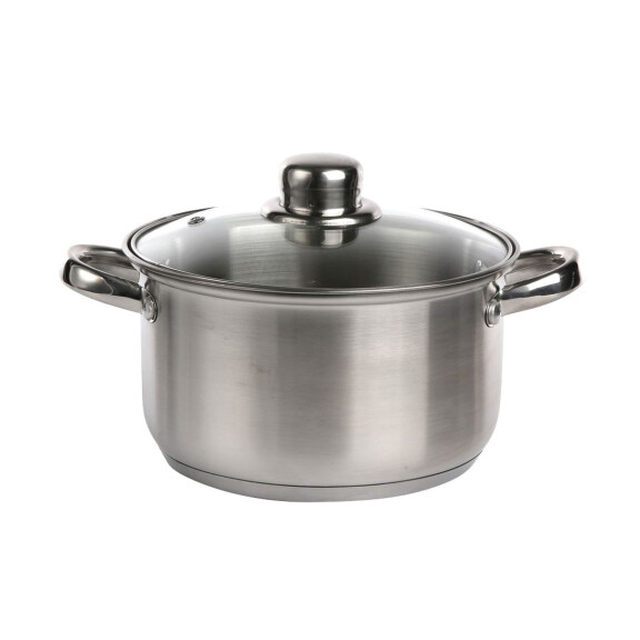 Garnek Nierdzewny 2,6L. 18Cm Z Pokrywą Szklaną Altom Design - ALTOM DESIGN