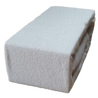 Prześcieradło Frotte Z Gumką 160Cmx200Cm Szary Jasny 180G/M2 - brak