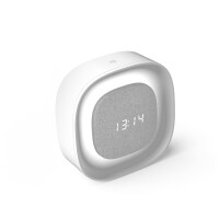 Budzik Z Nocną Lampką Led Forever Light Fnl-03 Biały Kwadratowy - Forever Light