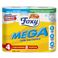 Papier Toaletowy Foxy Mega 4 Rolki, 3 Warstwy - Foxy
