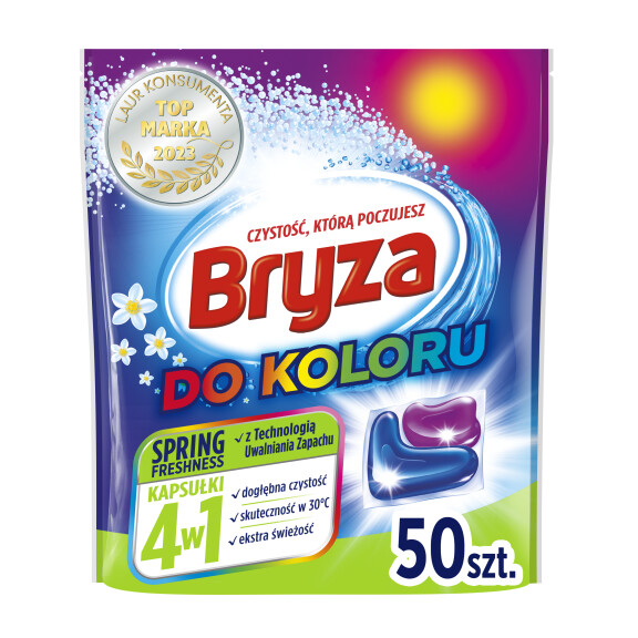 Bryza 4W1 Spring Freshness Kapsułki Do Koloru 50 - Bryza