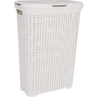 Kosz Na Bieliznę Style 40L Kremowy - rattan style