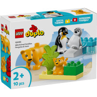 Lego 10442 Rodziny Dzikich Zwierząt: Pingwiny I Lwy - DUPLO Town
