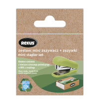 Zestaw: Mini Zszywacz + Zszywki Rexus - REXUS