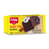 Quadritos - Wafelki W Czekoladzie 40G Schar - SCHAR