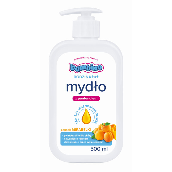 Bambino Rodzina Mydło Do Rąk O Zapachu Mirabelki 500 Ml - Bambino