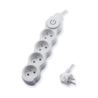 Przedłużacz 4 Gniazda Z Uziemieniem I Wyłącznikiem 3X1,5Mm² 3M - Ecoline