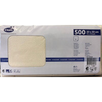 Duni Serwetki 33X33Cm 1 Warstwowe Kremowe 500 Sztuk - Duni