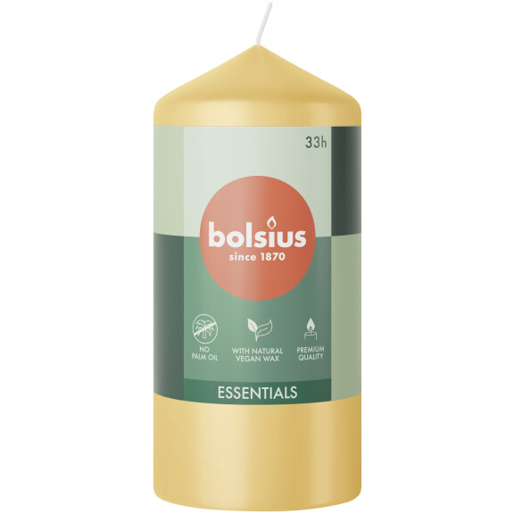 Świeca Pieńkowa 120/58 Essentials Owsiany Beż - Bolsius