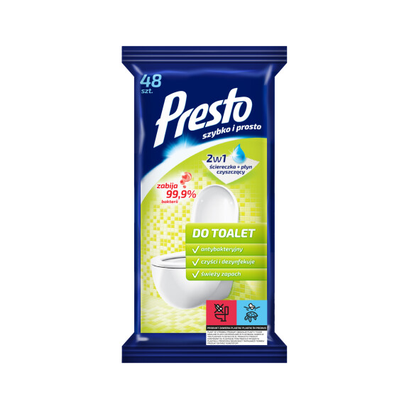 Presto Ściereczki Gospodarcze Do Toalet 48 Szt. - Presto
