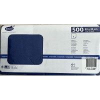 Duni Serwetki 1 Warstwowe 33X33 Cm Granatowy 500 Szt. - Duni