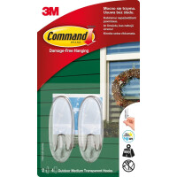 Command Outdoor, 2 Przezroczyste Haki, 4 Średnie Paski - Command™