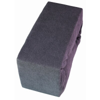 Prześcieradło Frotte Z Gumką 140Cmx200Cm Grafit - brak