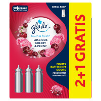 Odświeżacz Powietrza Glade Touch&Fresh Lucious Cherry&Peony Zapas 2+1 3X10Ml - Glade by Brise