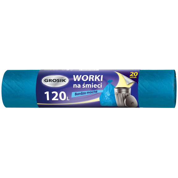 Grosik Worki Na Śmieci 120L 20 Sztuk - Grosik