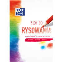 Blok Do Rysowania A4 20 Kartek, Biały, Oxford - Oxford