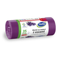 Stella Worki Na Śmieci Z Uszami Lawendowe 35L 24Szt. Ldpe - Stella