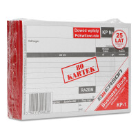 Druk Kasa Przyjmie, 1 Kopia, Format A6 - Emerson