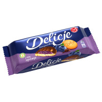 Delicje Sz. Jagodowe Ciemna Czekolada 147G - Delicje