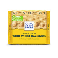 Ritter Sport Biała Czekolada Z Całymi Orzechami Laskowymi 100G - Ritter Sport
