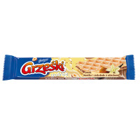 Grześki Gofree Wafel Przekładany Kremem O Smaku Waniliowo-Czekoladowym Z Orzechami Laskowymi 33 G - GRZEŚKI