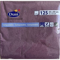 Duni Serwetki 2 Warstwowe 33X33 Śliwkowy 125 Szt. - Duni