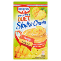 Dr. Oetker Słodka Chwila Owocowy Duet Mango & Ananas Kisiel Z Kawałkami Owoców 32 G - Dr. Oetker