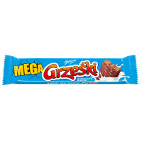 Grześki Mega Wafel Przekładany Kremem Kakaowym W Mlecznej Czekoladzie 48G - GRZEŚKI
