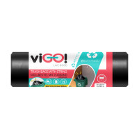 Vigo! Eko Worki Ld Z Taśmą Czarne Interleave 120L 20Szt. - viGO!