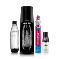 Saturator Sodastream Terra Czarny + Zestaw Dwóch Butelek + Syrop Pepsi Max - SodaStream