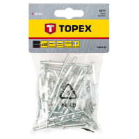 Nity Aluminiowe 4.0 X 12.5 Mm, 50 Szt. - Topex