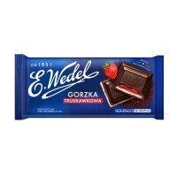 E.wedel Czekolada Gorzka Truskawkowa 100G - Wedel