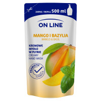 On Line Mydło W Płynie Mango I Bazylia Refil 500 Ml - ON LINE