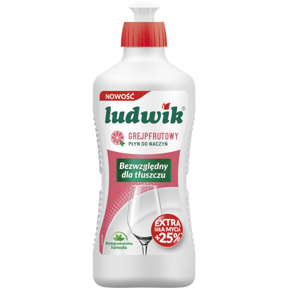 Ludwik Płyn Do Mycia Naczyń 450G - Grejpfrutowy - Ludwik