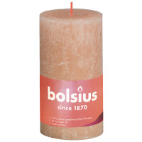 Bolsius Świeca Pieńkowa Rustic 130/68 Shine Mglisty Róż - Bolsius
