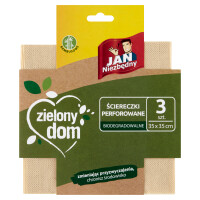 Jan Niezbędny Zielony Dom Ściereczki Bambusowe Perforowane 3Szt - Jan Niezbędny