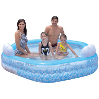 Basen Familijny Z 3 Siedziskami, Wymiary: 223X211X58Cm Sun Club - Sun Club