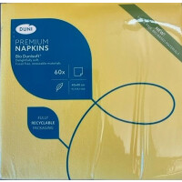Duni Serwetka Bio Dunisoft 40 X 40 Cm Żółty 60 Szt. - Duni