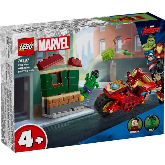 Lego 76287 Iron Man Z Motocyklem I Hulk - Super Heroes
